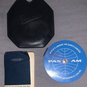 Pan Am Circular Slide Rule with Case